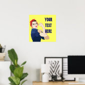 Rosie Riveter Poster (Thuiskantoor)