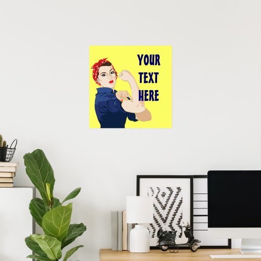  Rosie Riveter Poster (Thuiskantoor)