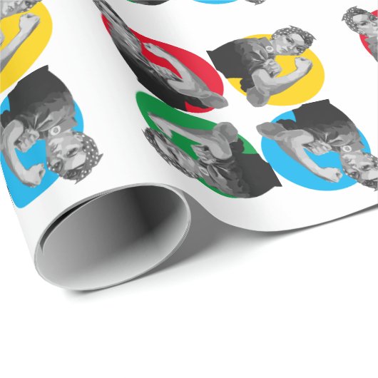 ROSIE RIVETER Print Cadeaupapier (Rol Hoek)