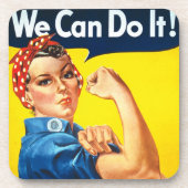 Rosie Riveter  Propaganda Drankjes Onderzetter (Voorkant)