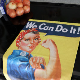 Rosie Riveter  Propaganda Theedoek