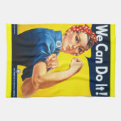 Rosie Riveter  Propaganda Theedoek (Horizontaal)