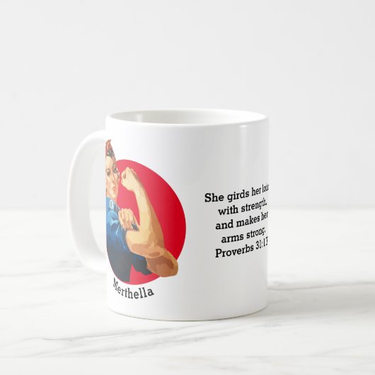  ROSIE RIVETER - Speciaal Koffiemok (Voorkant links)