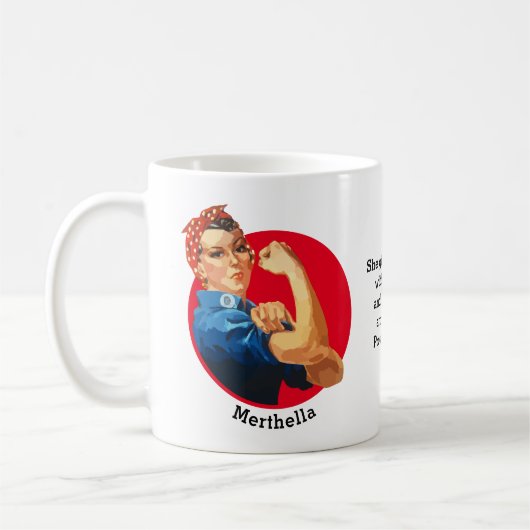  ROSIE RIVETER - Speciaal Koffiemok (Links)