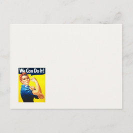 Rosie Riveter STEMMEN! briefkaart