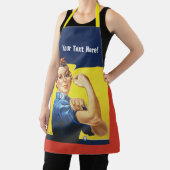 Rosie Riveter voeg eventuele tekst toe Schort (Insitu)