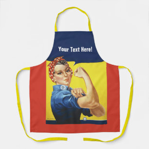 Rosie Riveter voeg eventuele tekst toe Schort