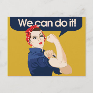 Rosie Riveter, we kunnen het Briefkaart