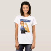 Rosie Riveter zegt dat je het kunt! T-shirt (Voorkant volledig)