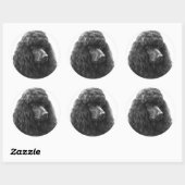 Rosie, standaard poedel ronde sticker (Vel)