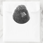 Rosie, standaard poedel ronde sticker (Tas)