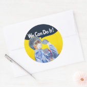 Rosie the Medical Professional Ronde Sticker (Envelop)