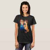Rosie the Riveter Empowered Woman Empower Voman T-shirt (Voorkant volledig)