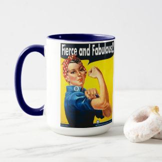 Rosie The Riveter Fel en Fabulous Trendy Mok