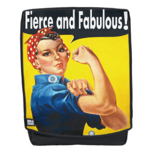 Rosie The Riveter Fel en Fantastisch Trendy Rugtassen
