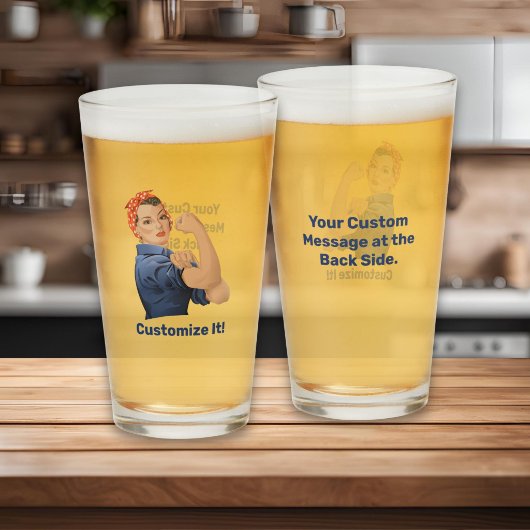 Rosie the Riveter Glas
