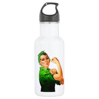 Rosie The Riveter - Groene Militaire Waterfles