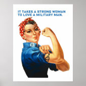 ROSIE THE RIVETER - "It takes a strong woman..." Poster (Voorkant)