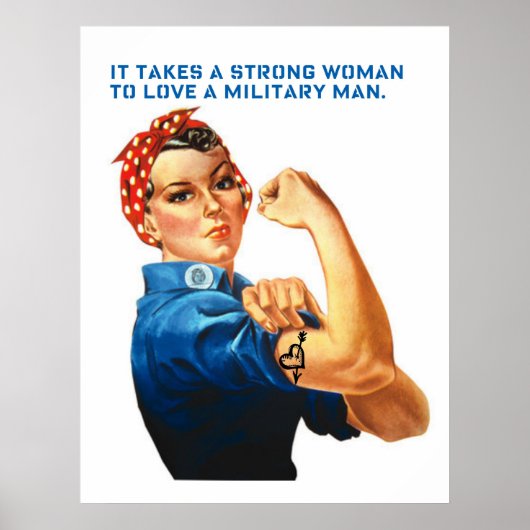 ROSIE THE RIVETER - "It takes a strong woman..." Poster (Voorkant)