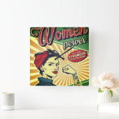 Rosie The Riveter Large Clock Vierkante Klok (Huis)