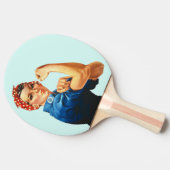 ROSIE THE RIVETER Nieuwe Ping Pong Bat Tafeltennisbatje (Zijkant)