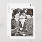 Rosie the Riveter Pals Briefkaart (Voorkant / Achterkant)