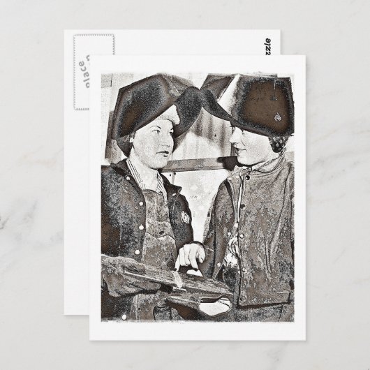 Rosie the Riveter Pals Briefkaart (Voorkant / Achterkant)