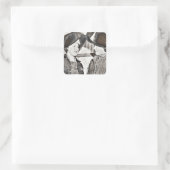 Rosie the Riveter Pals Vierkante Sticker (Tas)