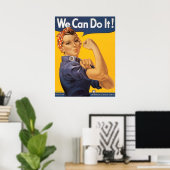 Rosie the Riveter Poster (Thuiskantoor)