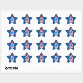 rosie the riveter rockabilly retro icoon ster sticker (Vel)