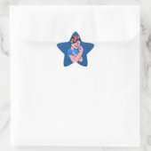 rosie the riveter rockabilly retro icoon ster sticker (Tas)