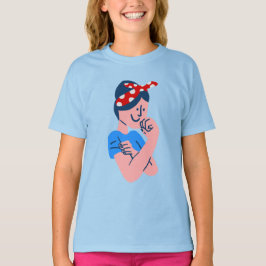 rosie the riveter rockabilly retro icoon t-shirt