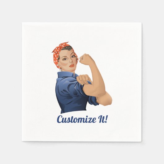 Rosie the Riveter Servet (Voorkant)