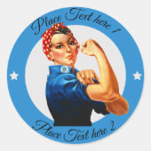 Rosie the Riveter - Sticker (Voorkant)