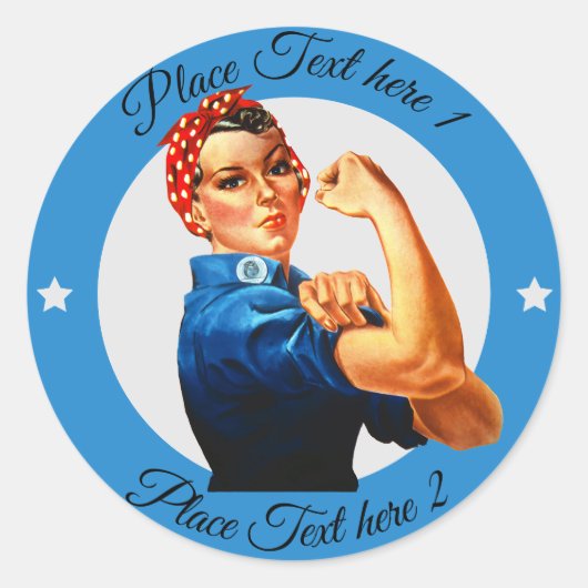 Rosie the Riveter - Sticker (Voorkant)