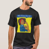 Rosie the Riveter T-Shirt We Can Do It African Ame (Voorkant)