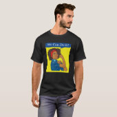 Rosie the Riveter T-Shirt We Can Do It African Ame (Voorkant volledig)