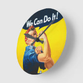 Rosie the Riveter - "We Can Do It" Ronde Klok (Hoek)