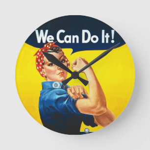 Rosie the Riveter - "We Can Do It" Ronde Klok