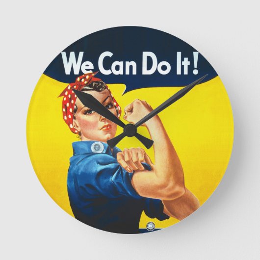 Rosie the Riveter - "We Can Do It" Ronde Klok (Voorkant)