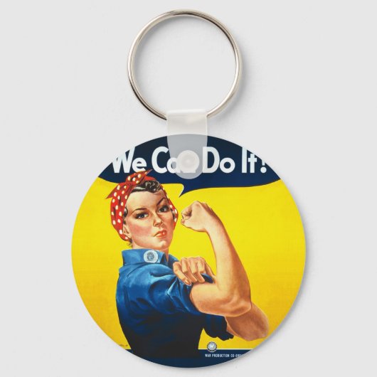 Rosie the Riveter - "We Can Do It" Sleutelhanger (Voorkant)