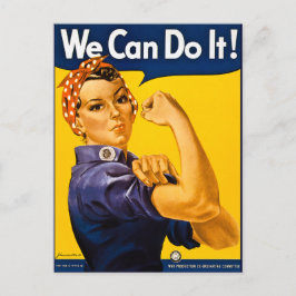 Rosie the Riveter We Can Do It Vintage Briefkaart