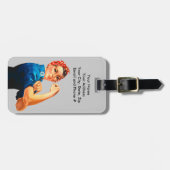 Rosie The Riveter WII Poster Bagagelabel (Voorkant horizontaal)