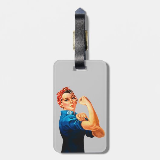 Rosie The Riveter WII Poster Bagagelabel (Achterkant verticaal)