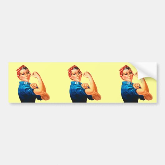 Rosie The Riveter WII Poster Bumpersticker (Voorkant)