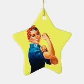 Rosie The Riveter WII Poster Keramisch Ornament (Rechts)