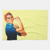 Rosie The Riveter WII Poster Theedoek (Horizontaal)