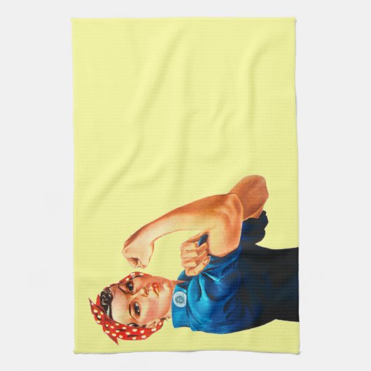 Rosie The Riveter WII Poster Theedoek (Verticaal)