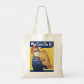 Rosie the Riveter With Surgical Mask Tote Bag (Achterkant)