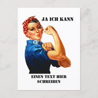 Rosie the Riveter - Yes We Can Briefkaart